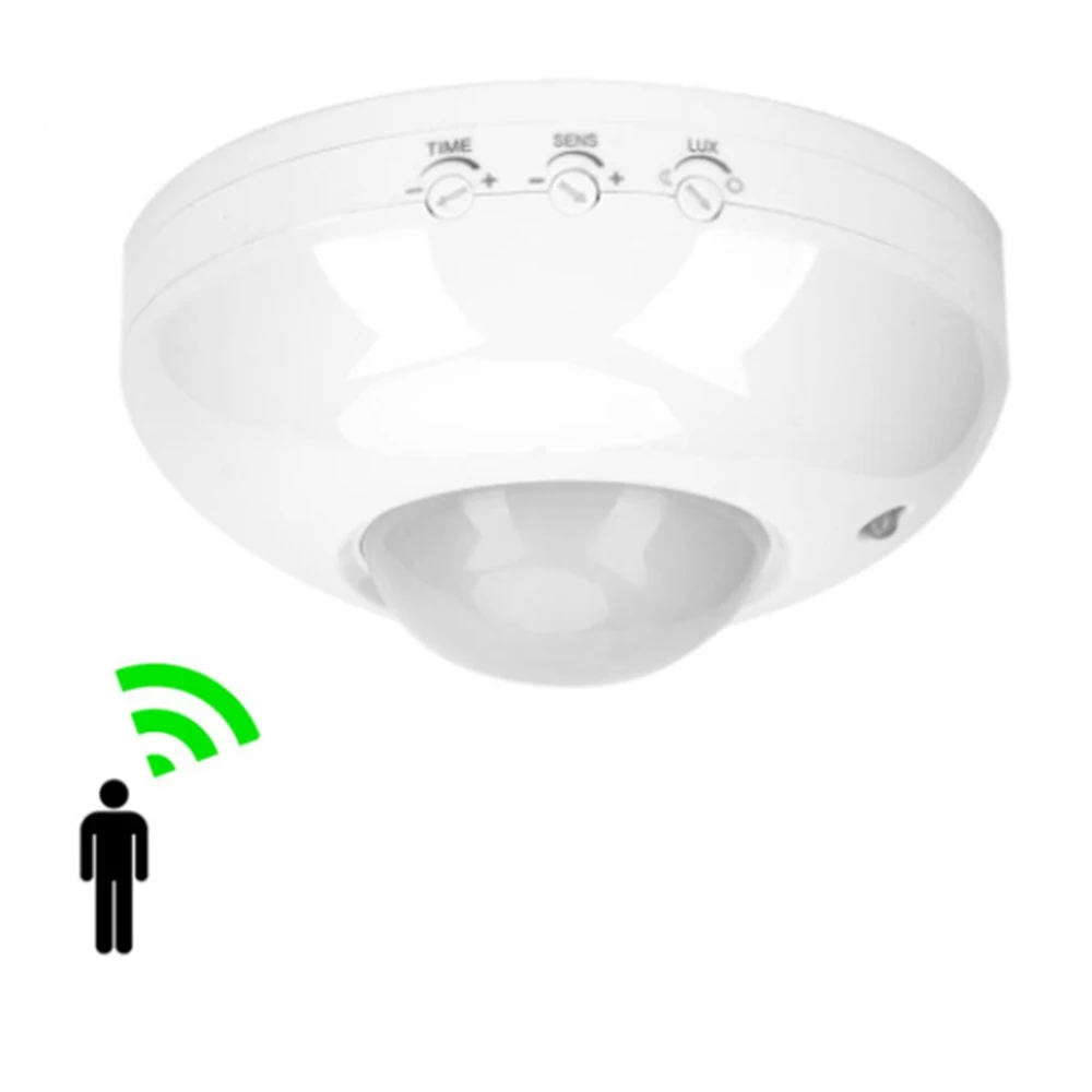 

P003-110-240V PIR датчик движения переключатель Высокая чувствительность 360 градусов автоматический Потолочный инфракрасный светодиодный датчик ...