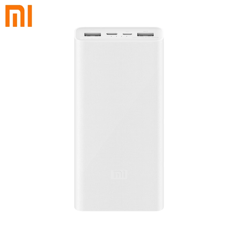 Xiaomi Power Bank 20000 мАч Быстрая зарядка Powerbank USB LED повербанк портативное Внешнее