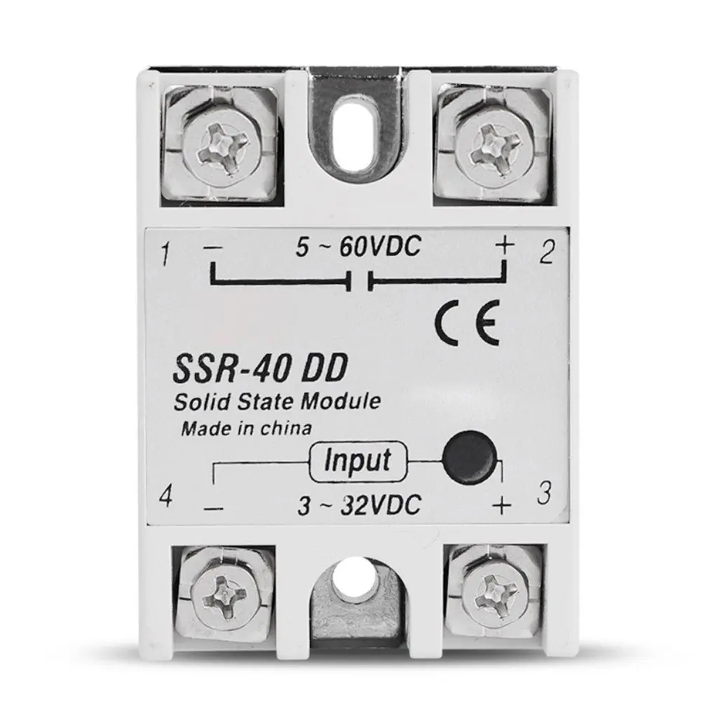 

DC-DC Single Phase Solid State Relay Direct-current SSR Module DD Input Voltage 3-32VDC TO 5-60VDC Output Load