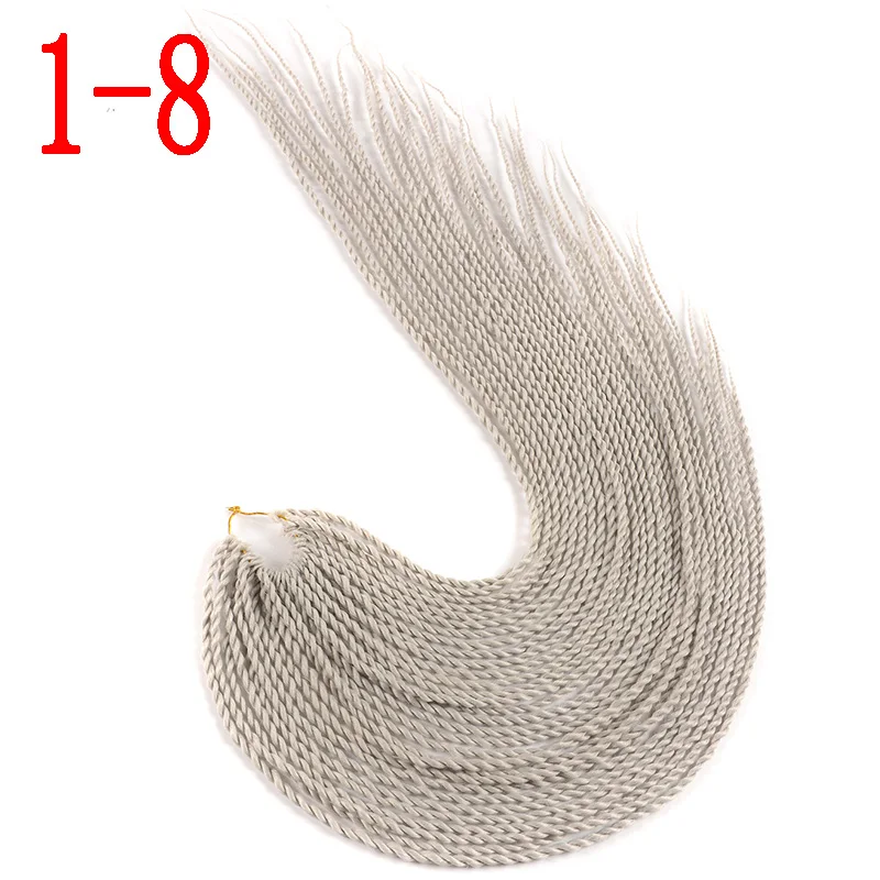 P12/613 MERISIHAIR Ombre Сенегальские крученые волосы на крючках косички 24 дюйма 30 корней/упаковка синтетические плетеные волосы для женщин серые, синие, розовые, бро - Цвет: P12/613