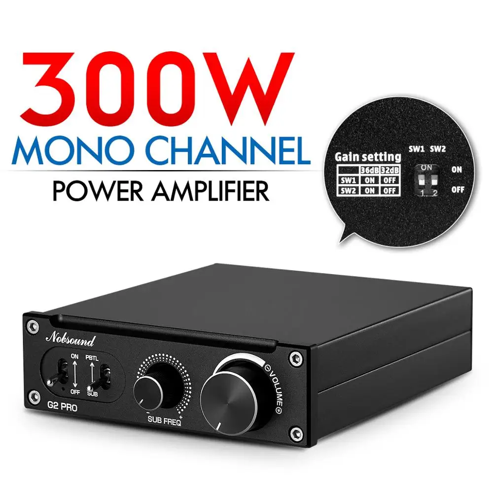 300W Amplifier Douk аудио hi-fi G2 сабвуфер/полночастотный мини моно канал TPA3116 цифровой Класс D домашний аудио усилитель мощности 100 Вт/300 Вт - Цвет: 300W Amplifier