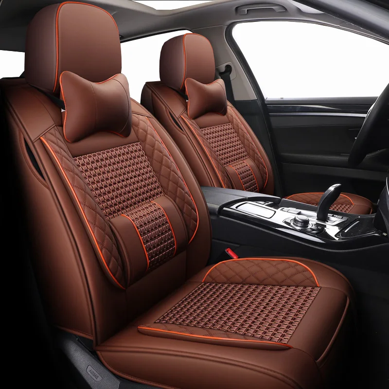 Чехлы на сиденья Автомобильные из кожи и вискозы для BMW 3 5 7 2 Series F20 E90 F30 E60 E30 E46 F10 F11