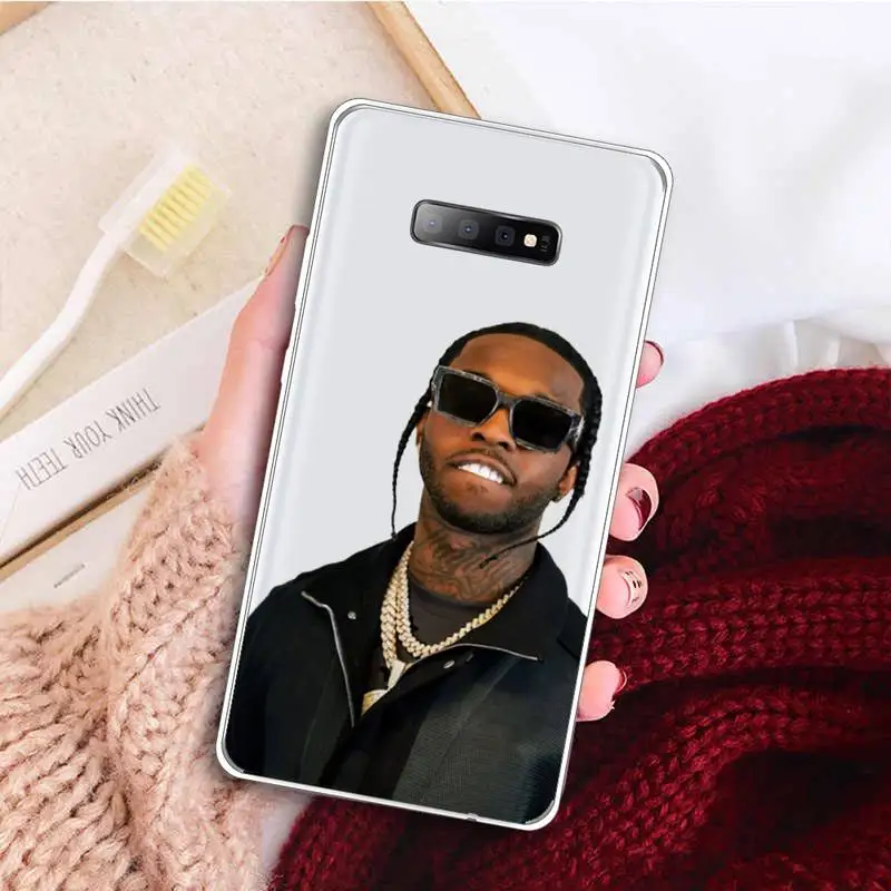 

pop smoke Phone Case Clear Transparent for samsung A 21s 50 71 S 8 9 20 note 10 20 plus ultra