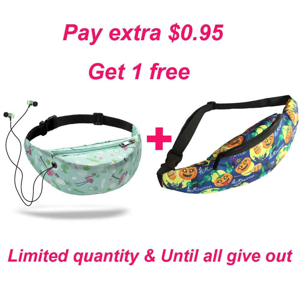 Shop discount 6 Модная женская поясная сумка, поясная сумка с 3D красочным банановым принтом, винтажная поясная сумка для путешествий, сумка для мобильного телефона, пояс для денег, нагрудные сумки - Цвет: Shop discount 6