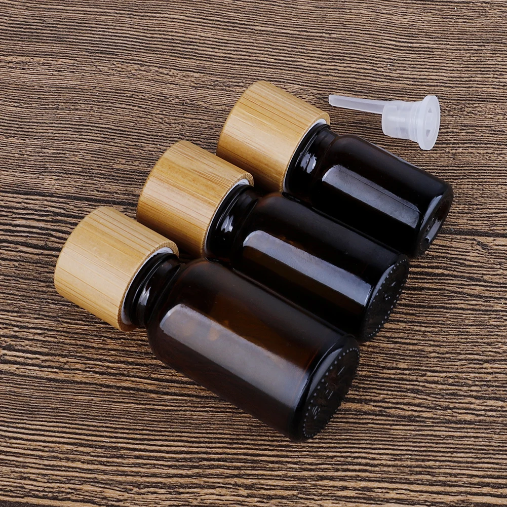 5 мл 10 15 янтарные стеклянные флаконы для образцов эфирного масла с отверстием и