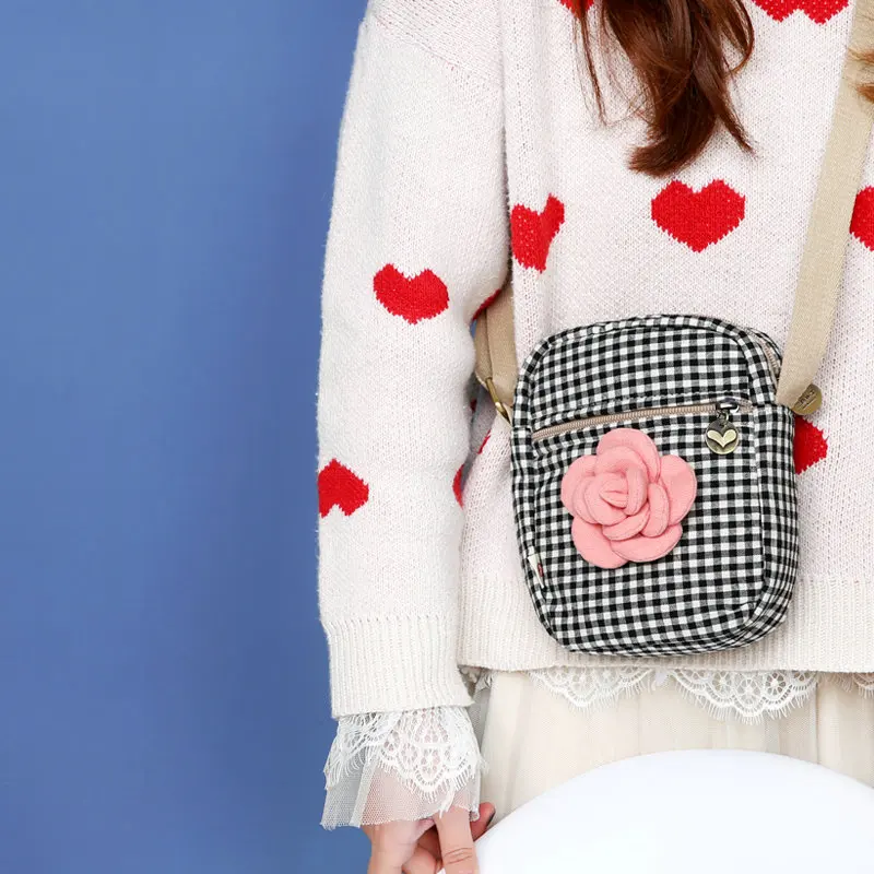 Новинка маленькая свежая сумка мессенджер женская дикая японская наплечная