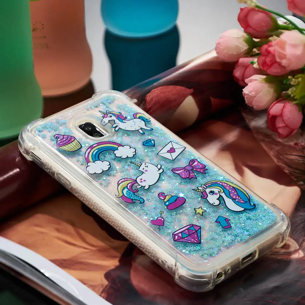 Чехол бампер для Samsung Galaxy J3 Pro 2017 J330 Блестящий Мягкий силиконовый чехол с