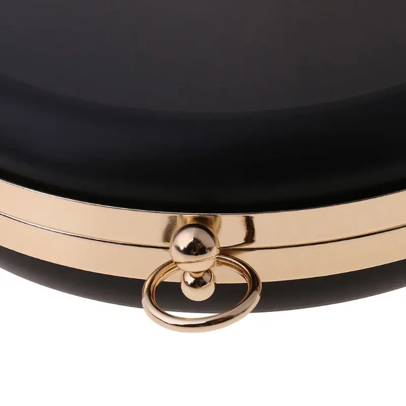 Новинка 18 см металлические застежки обеденная круглая бокс-кошельки для сумок