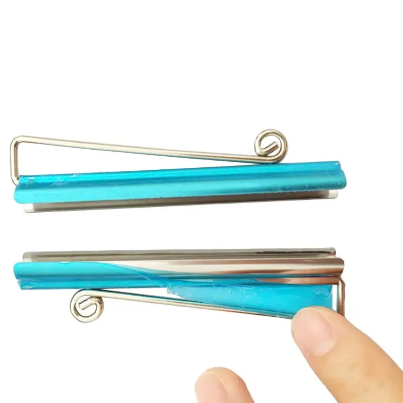 Прочный двойной зажим для денег тонкий никелированный антикоррозийный кошелек