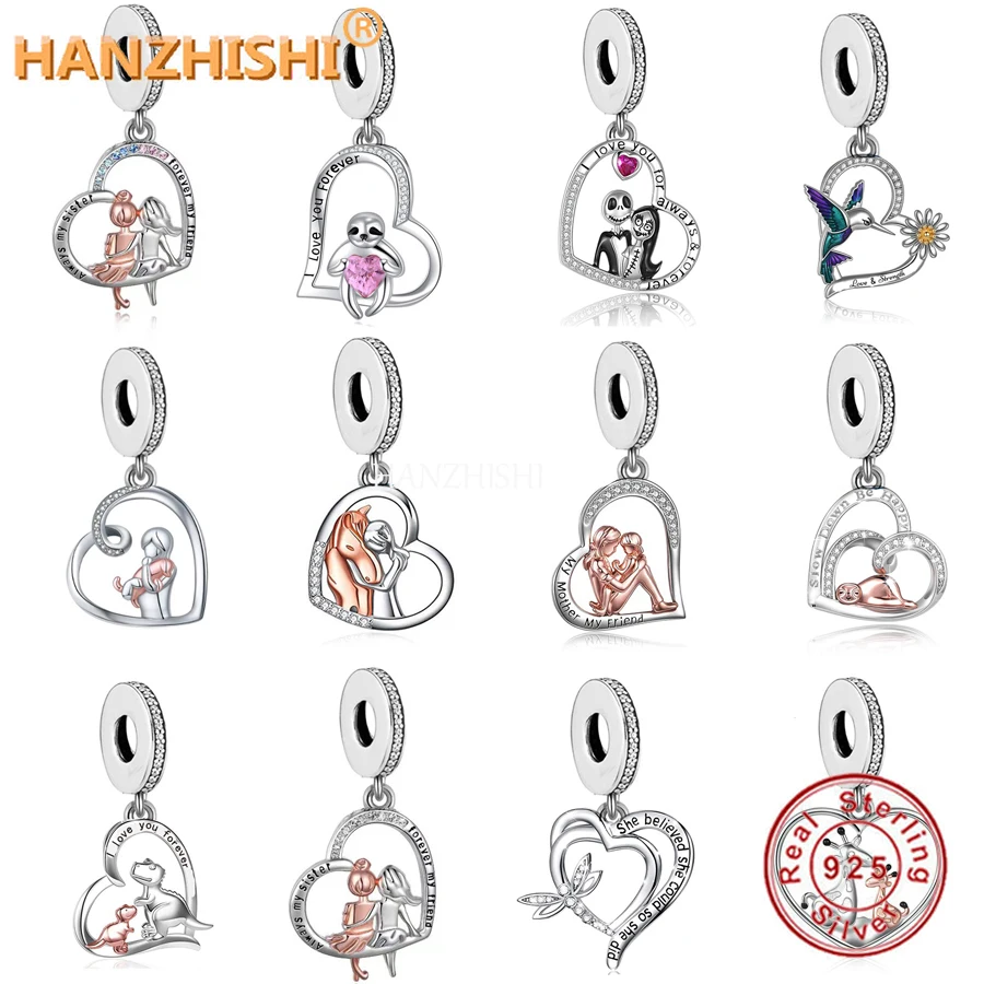 925 Sterling Silver I Love You Heart Dangle Charms Beads Fit Original Pandora Charm Bracelet Birthday Gifts for Women Girlfriend 925 Sterling Silver I Love You Heart Dangle Charms Beads Fit Original Pandora Charm Bracelet Birthday Gifts for Women Girlfriend