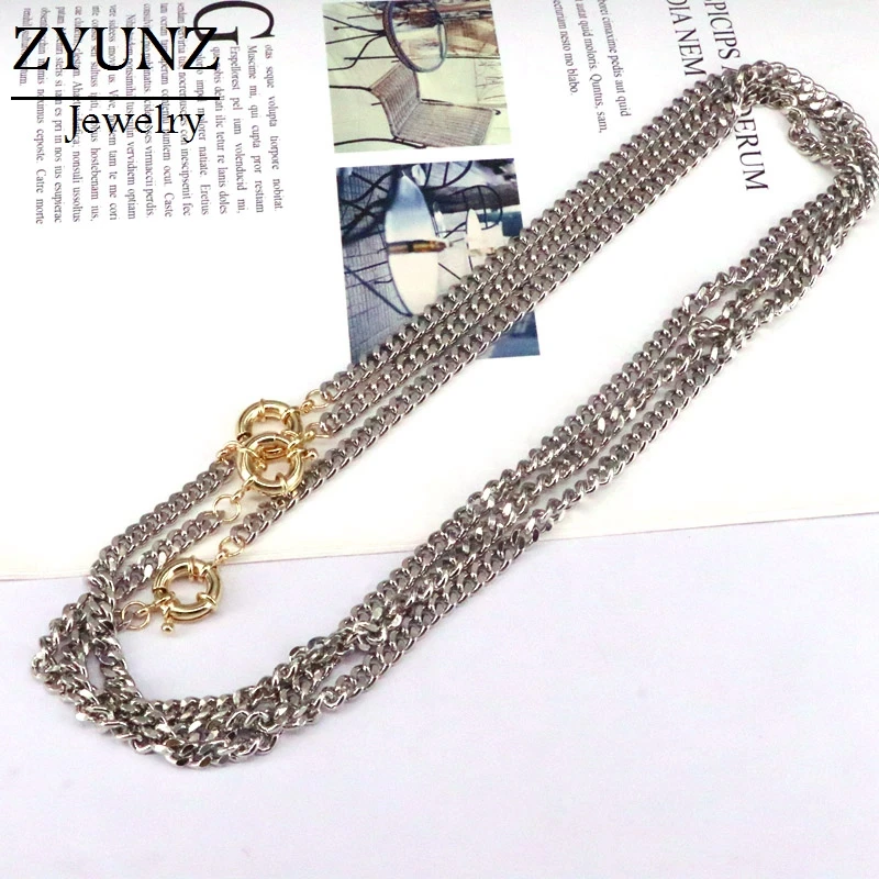 

5PCS, Gold / Silver Color Curb Link Chain Women Necklace Gold Silver Color Fashion Jewelry Accessories