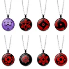 Ожерелье с глазами шарингана, Учиха, Саске, Какаши, мангэкю, Риннеган, стеклянный кулон, ожерелье аниме для мужчин и женщин, ювелирные изделия, косплей