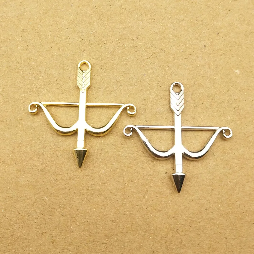 

10pcs 25x26mm bow and arrow charms for jewelry making earring pendant necklace and bracelet charms