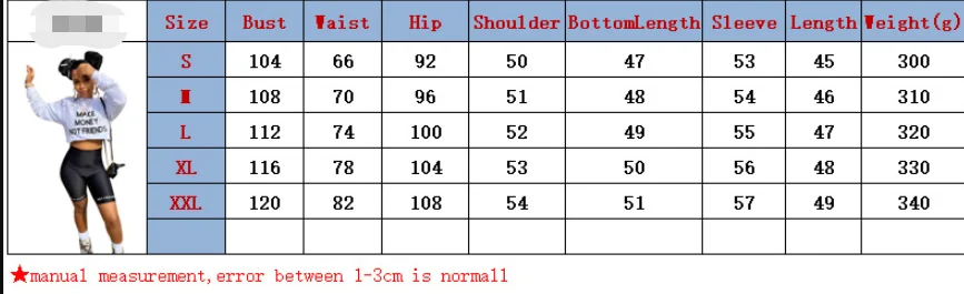

Echoine Autumn Letter Print Long Sleeve Tshirt and Biker Shorts Sexy Casual Bodycon Two Piece Set Women Tracksuit Matching Set