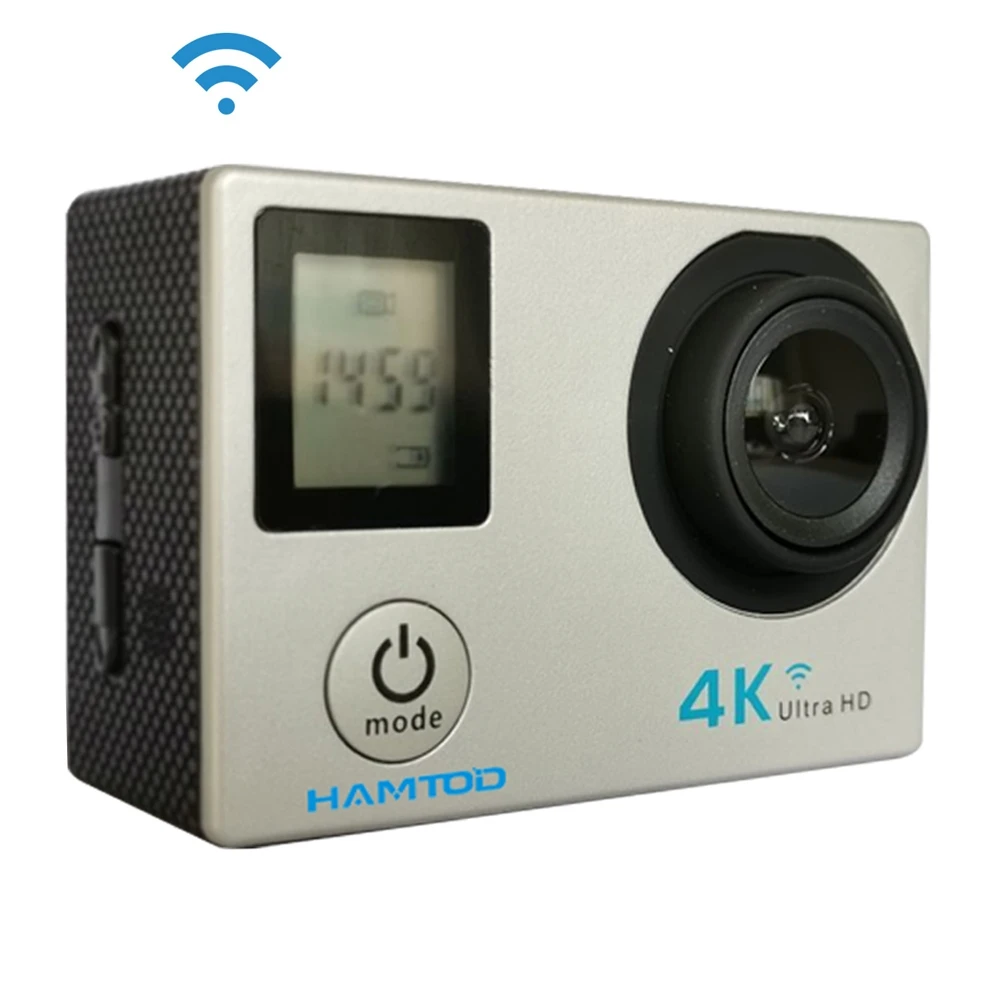H12 UHD 4K WiFi камера с водонепроницаемым чехлом Generalplus 4247 0 66 дюйма + 2 ЖК экран 170