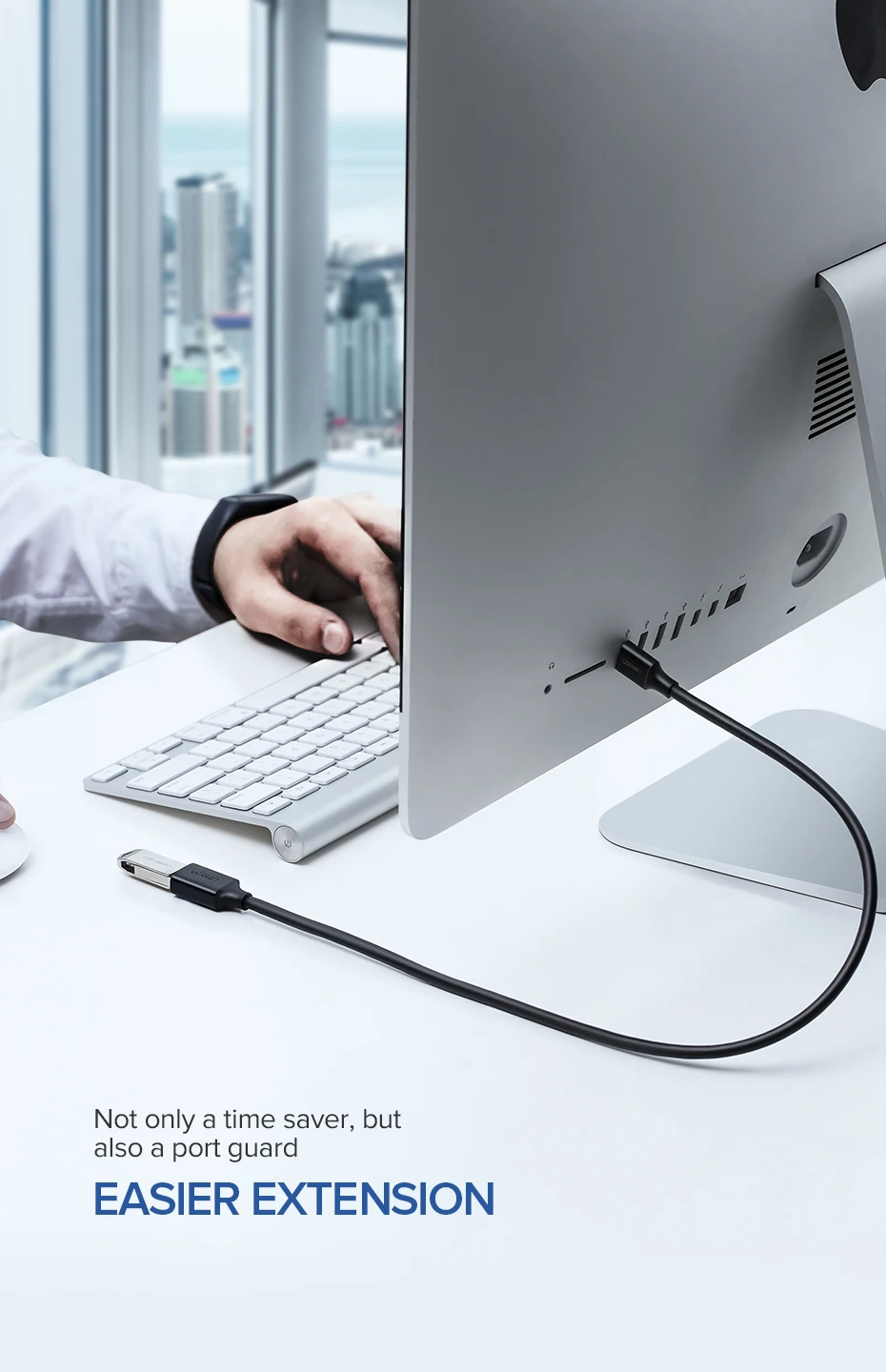 Ugreen USB кабель-удлинитель USB 3,0 кабель для умный принтер PS4 SSD USB3.0 2,0 для удлинителя данных шнур мини USB кабель-удлинитель