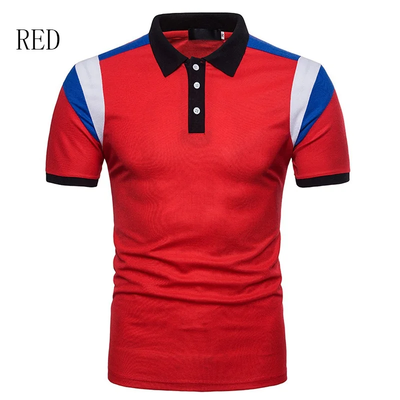 Мужская рубашка-поло ZOGAA летняя рубашка с лацканами и коротким рукавом