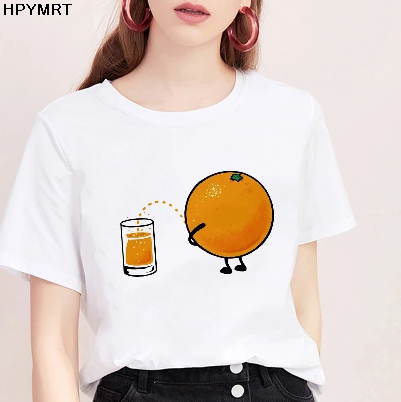 Футболка женская Kawaii тыквы фитнес в морковь печатных Забавные футболки с