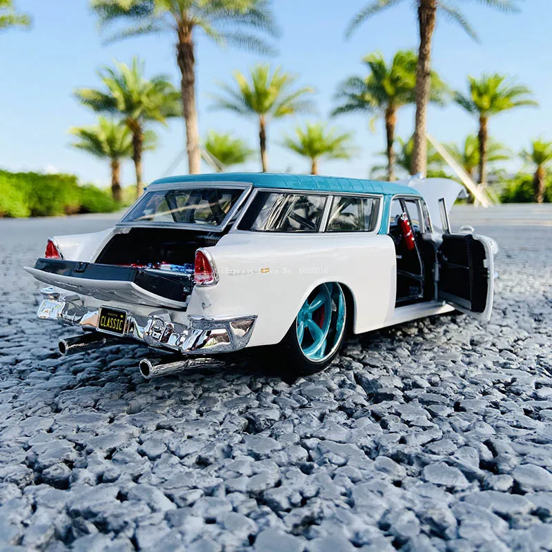 Винтажная классическая модель автомобиля Maisto 1:18 1955 Chevrolet NOMAD из сплава в стиле