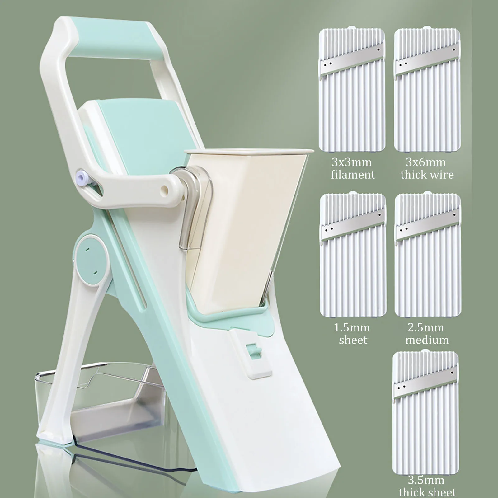 

40# Five-in-one Multi-function Slicers Lemon Slicers Cutting Plate Shaving Wire Kitchen Vegetable Cutter Grater Slicer Tools