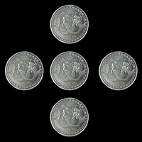 5pcs antique silver bronze 12 constellation collectible gift pisces euro astrology token souvenir coin