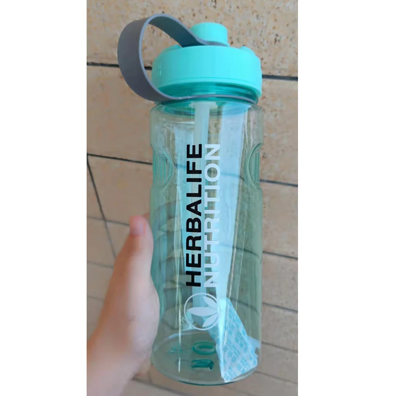 1000ml blue 1Л крупногабаритная бутылка для воды 1000 мл Frozem переносная космическая бутылка Herbalife спортивное питание изготовленный на заказ шейкер бутылка - Цвет: 1000ml blue