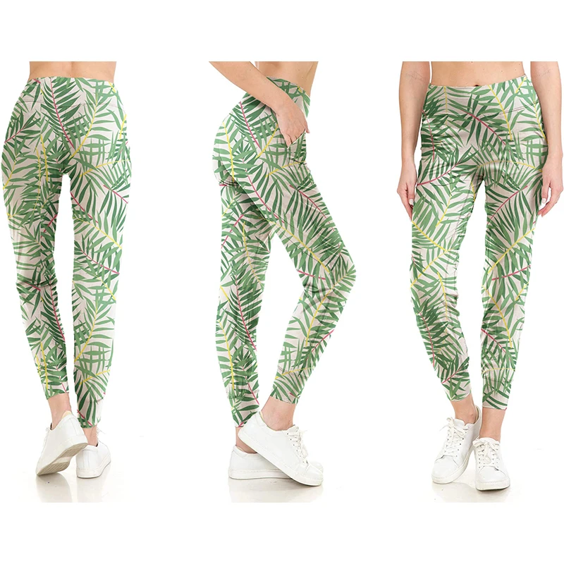 

Pants Women Leggings Fitness High Waist Fashion Print Length Pants Sports Hip Push UP Tights Running Gym Clothing