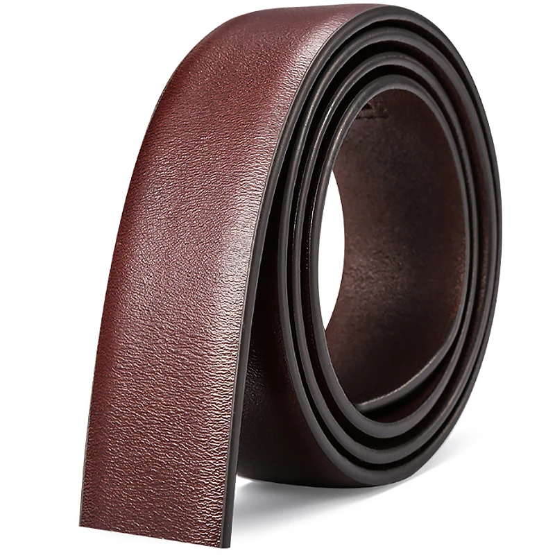 Мужской ремень из натуральной кожи дизайнерский винтажный кожаный без пряжки