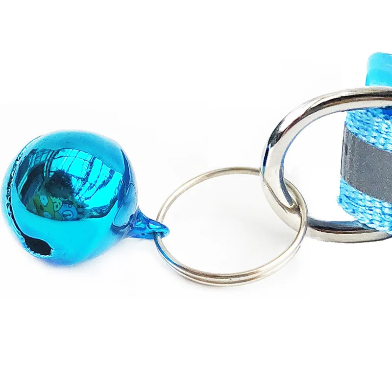 

7 Colors Cats Bells Collars Adjustable Nylon Buckles Fashion Reflective Pet Collar Cat Head Pattern Supplies For Accessories