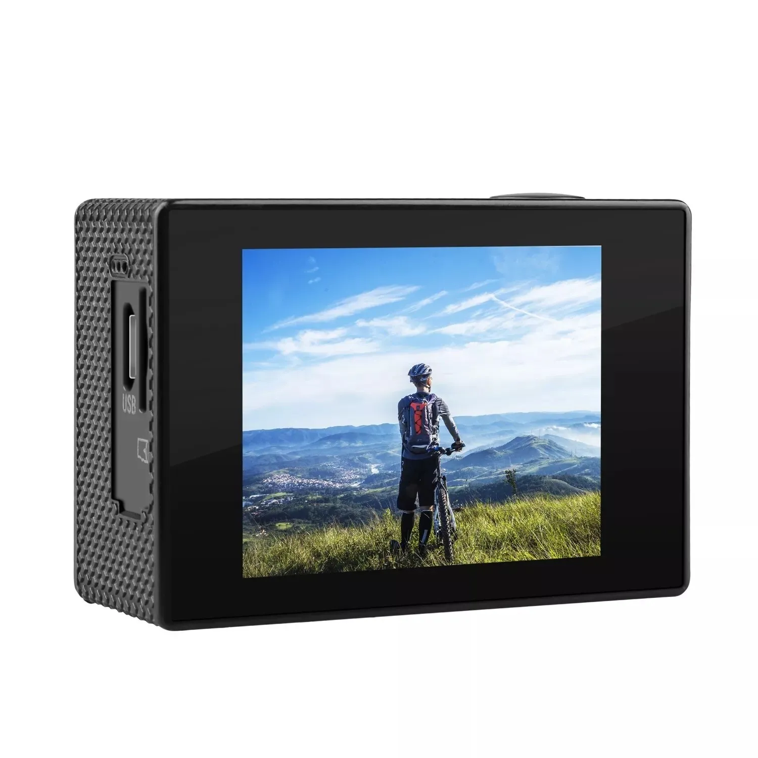 Mini Sports Camera 1080p 12mp Black Full Hd 30m/98ft Underwater Waterproof Action Portable Live Streaming | Электроника