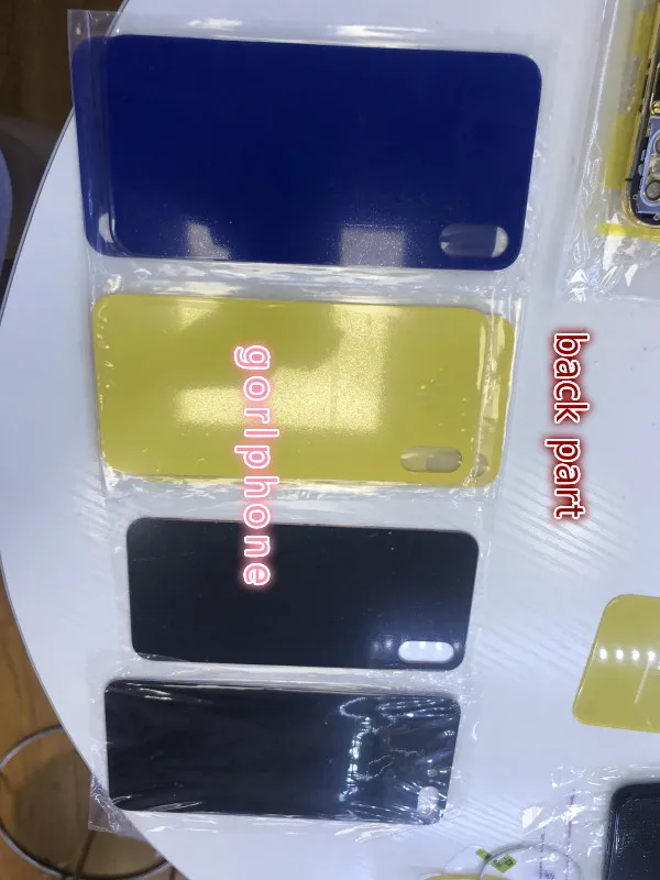 Для iPhone x крышка батареи задняя дверь стекло Корпус Замена задняя стекло красный синий желтый розовый цвет задняя стекло