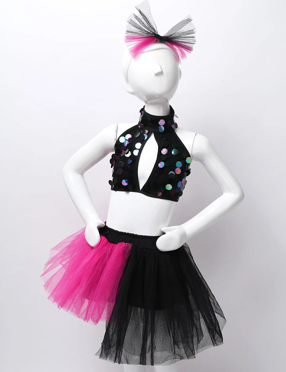 Современная танцевальная одежда для девочек в стиле джаз и сальсы Детские