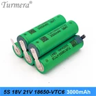 TUR18650VTC6 30A 5s 18650 упаковка батарей 18V 21V 3000mah VTC6 упаковка батарей для отвертки или воздушного дрона настроить MA