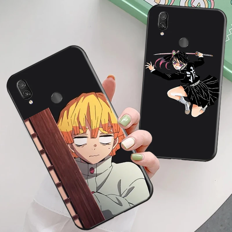 

Demon Slayer Kamado Anime Phone Case For Xiaomi Redmi Note 7 Redmi Note 7 Pro Agatsuma Inosuke Tomioka GiyuuCases Back Cover