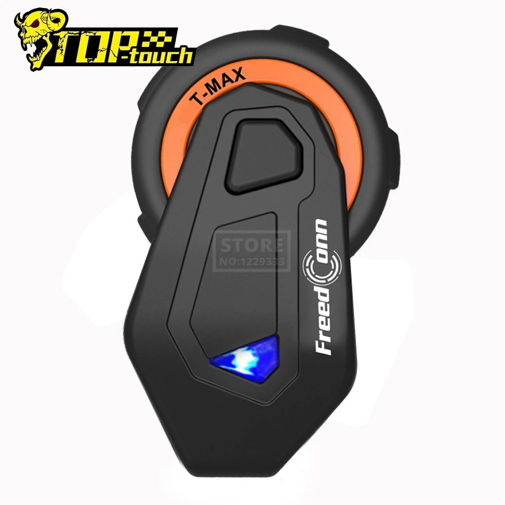 Freedconn 1000 м Bluetooth гарнитура 6 всадников Мотоциклетный домофон шлем fm радио функция