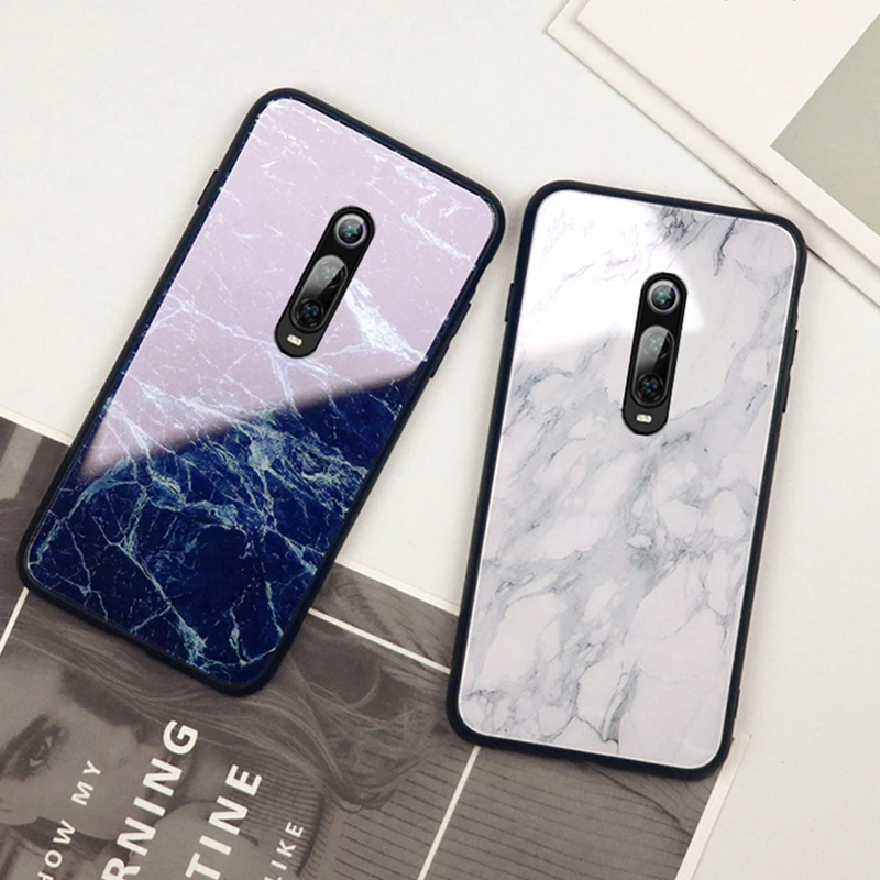 Для Meizu M9 M8 M6 M5 Note чехол Роскошный мрамор закаленное стекло твердая задняя крышка для Meizu v8 x8 s6 E3 модные красочные Чехлы для телефона