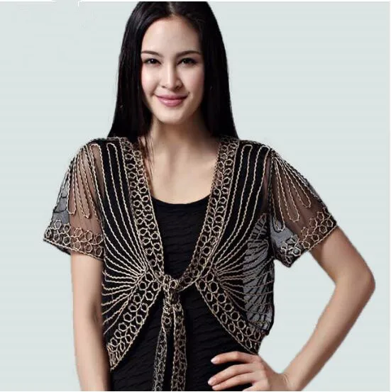 2020 Болеро для женщин Летняя женская одежда дикая перспектива Маленькая шаль