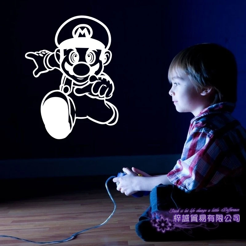 Супер Марио видео игра наклейка игровая комната Наклейка плакаты игровой
