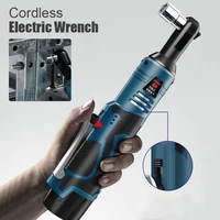 12v 25v cordless electric wrench 38 ratchet wrench to removal screw nut car repair tool angle drill screwdriver wrench tool