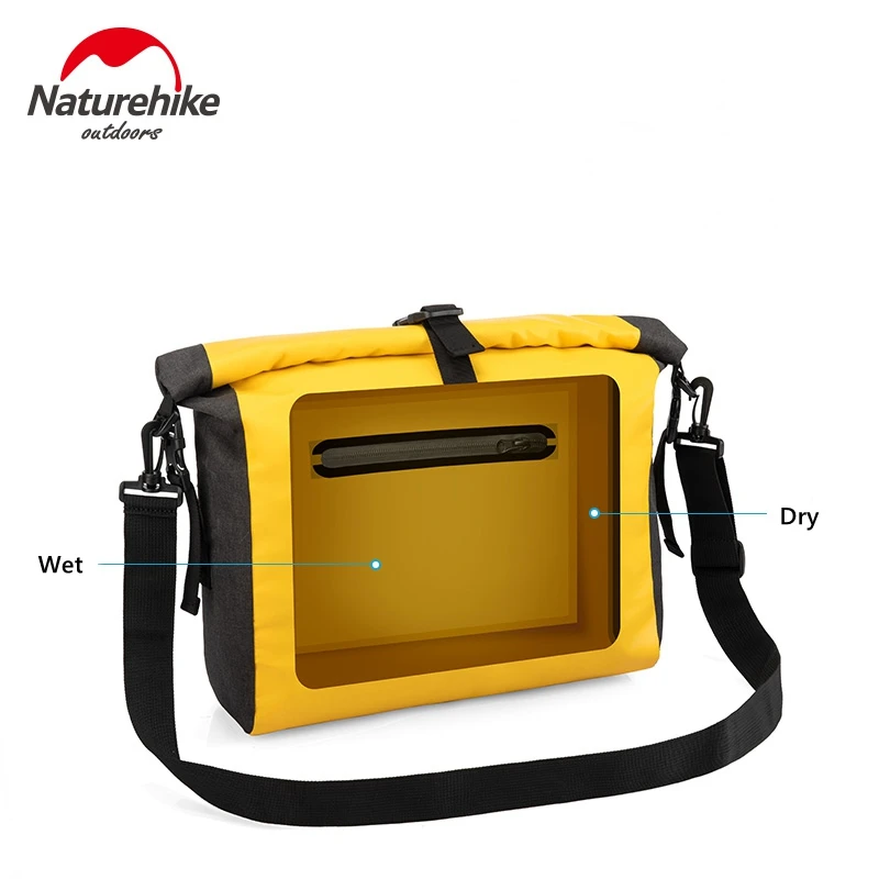 Naturehike 6L/15L сухой мешок влажной сухой разделения Каякинг дрейфующий пляж сухой портфель с одной лямкой сумка для плавания хранения