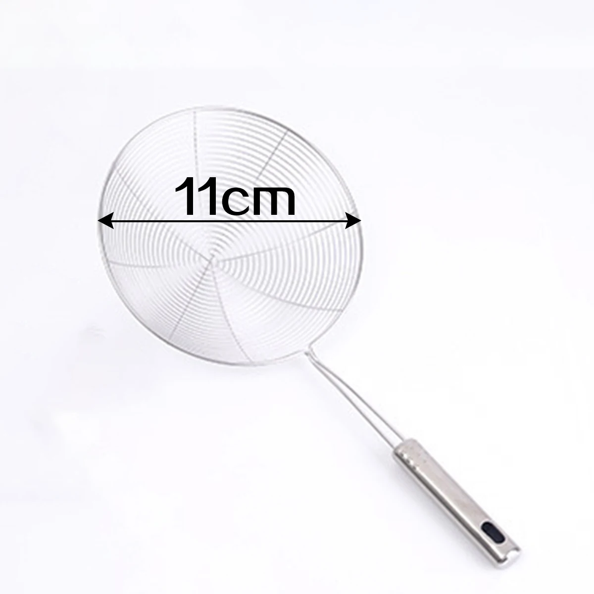 

1PC Strainer Skimmer Kitchen Stainless Steel Ladle Chips Frying Scoop Spoon Two Size [4]