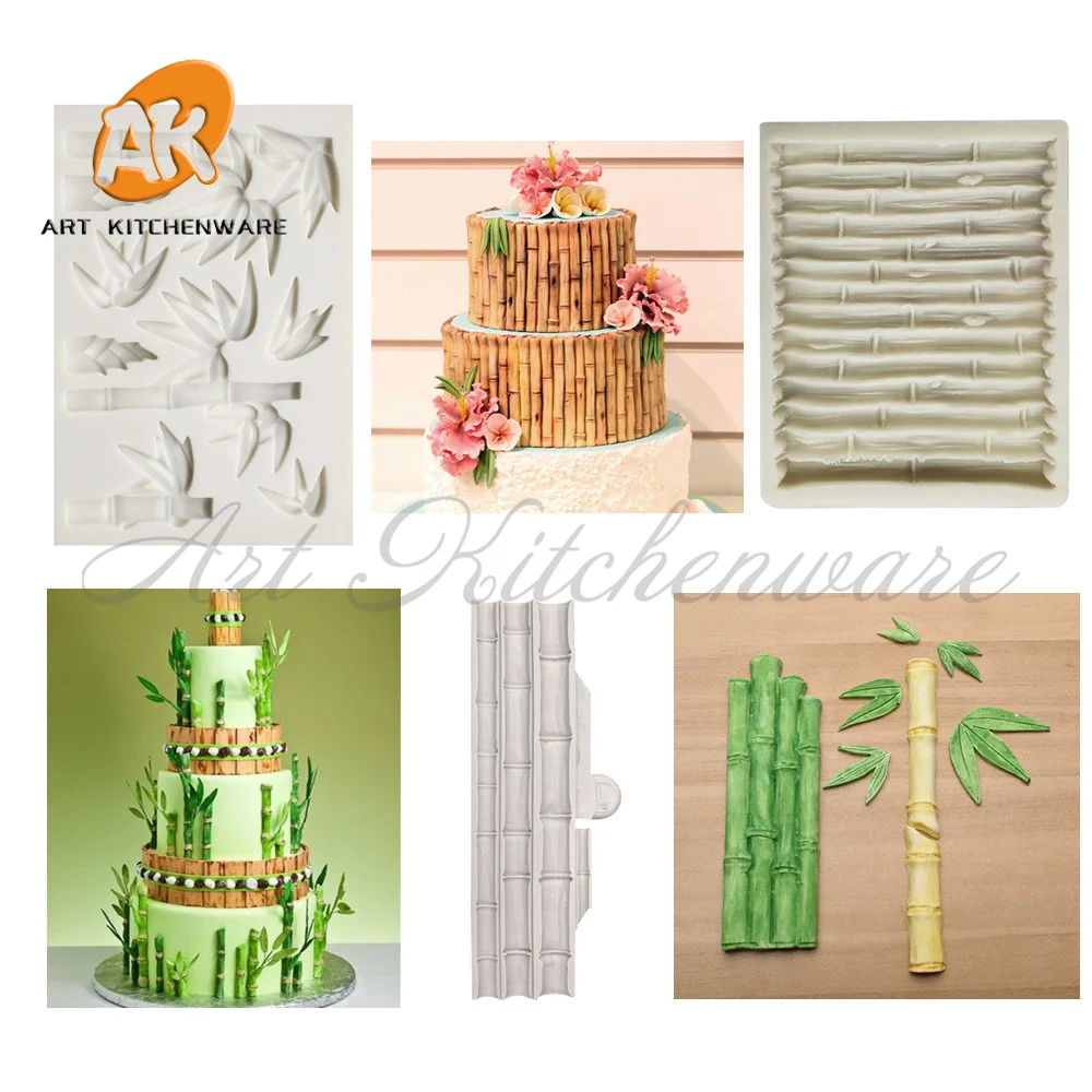 

Bamboo Mold DIY Flower Baking Silicone Cake Decorating Tool Pastry Fondant Sugarcraft Mould Chocolate Biscuits Cookies Kitchen