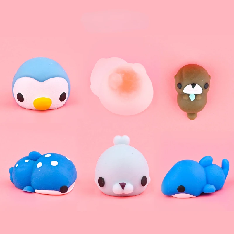 

Japan QUALIA Gashapon Capsule Toys Animal Model Aquarium Table Ornaments Decoration Whale Shark Seals Soft Doll