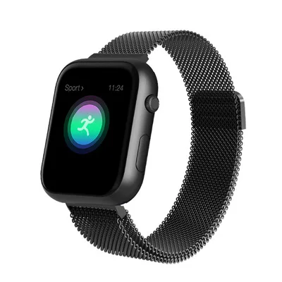 black steel SX16 Смарт-часы для мужчин для Apple Watch для женщин водонепроницаемый сердечный ритм кровяное давление фитнес-трекер PK B57 P70 T80 умный Браслет - Цвет: black steel