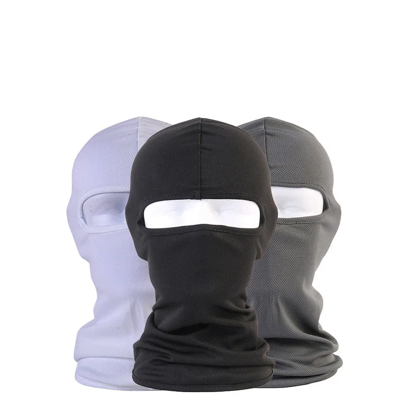 1 шт. Всесезонная однотонная дышащая Балаклава лицевая маска для мужчин и женщин