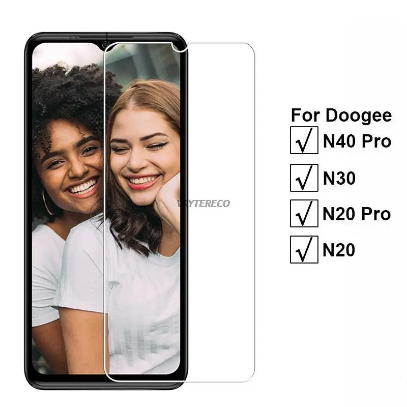 

3-1PCS 9H Protective Glass For Dooge N30 N20 Pro Tempered Glass Phone Film for Cristal Templado Doogee N40 Pro Screen Protector