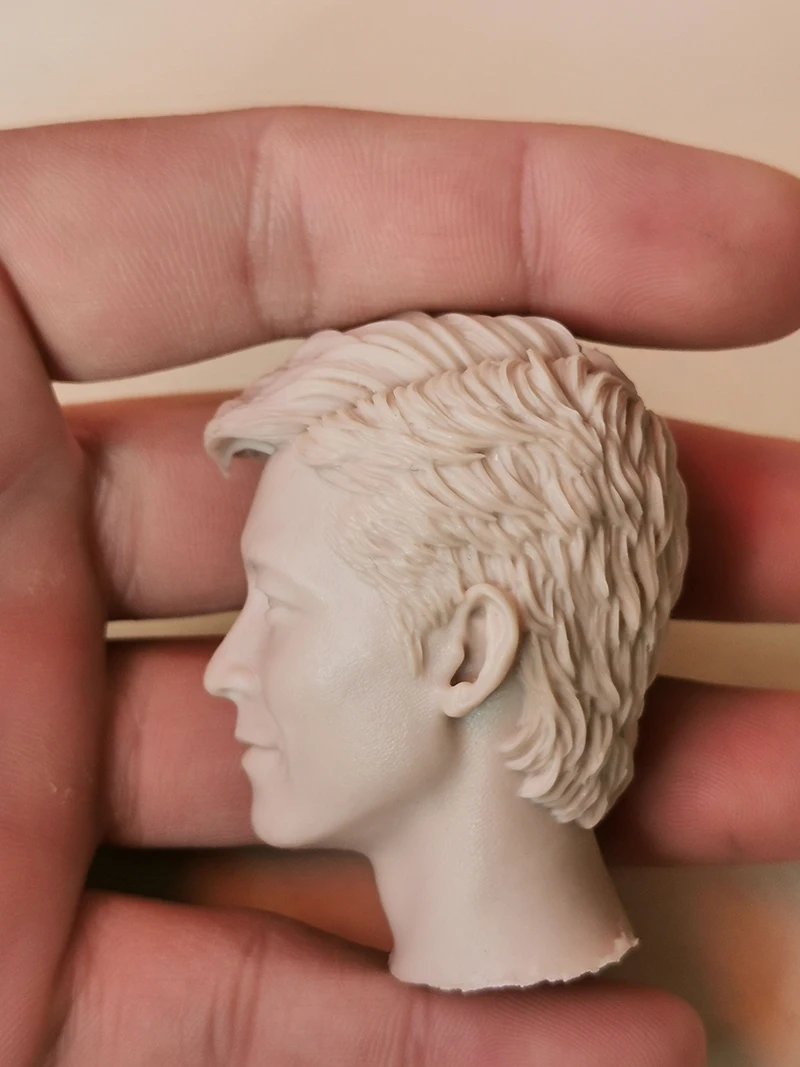 Масштаб 1/6 знаменитая звезда Эдисона Чэнь Неокрашенная голова модель лепки для 12