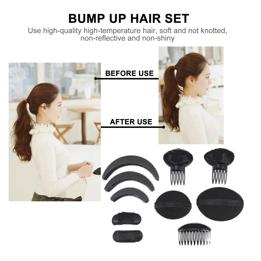 

10pcs Invisible Hair Base Clip Comb Bump It Volume Tool False Hair Pads