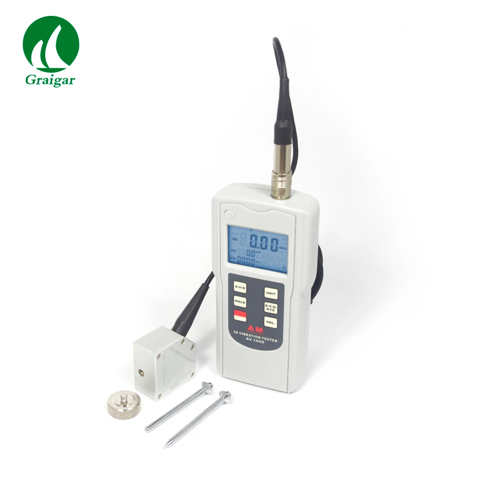 

Mini Vibrometer 3D Vibration Tester AV-160D Displacement : 10Hz ~ 1kHz