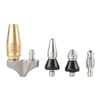 high pressure sewer drain cleaning nozzle 4 nozzle sewer jetter head washing machine accessory tool dredge pipe nozzle